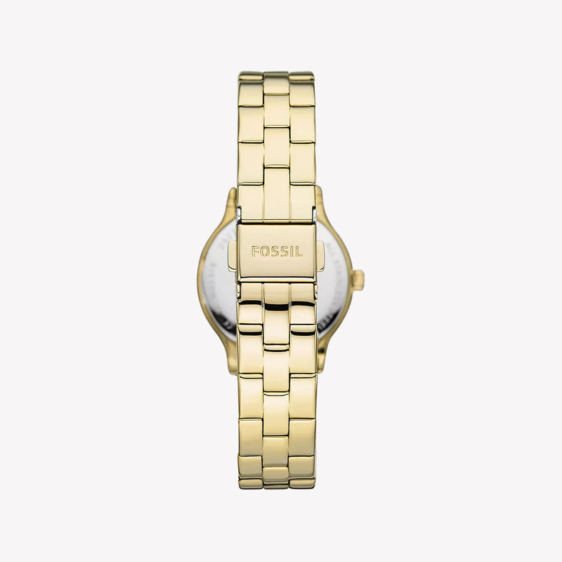 Modern Sophisticate Three-Hand Gold-Tone Stainless Steel Watch