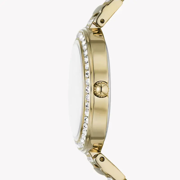 Fossil Women's Gold Stainless Steel Watch, Blue Dial | Bq3924 by i-watch