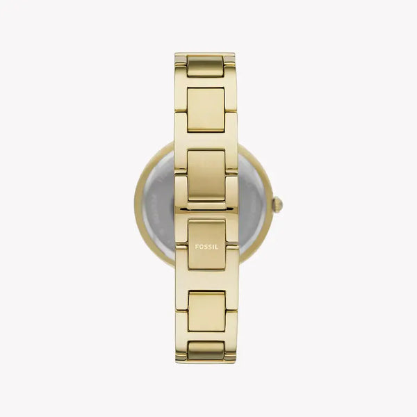 Fossil Women's Gold Stainless Steel Watch, Blue Dial | Bq3924 by i-watch