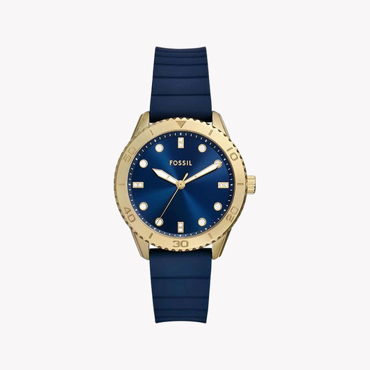 FOSSIL Women's BQ3960 Stainless Steel/Blue, Gold | Smart Watch