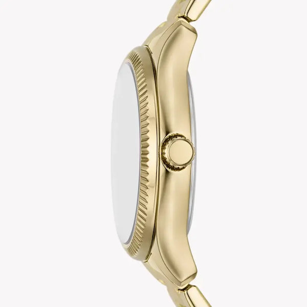 Fossil Women's Gold Stainless Steel Watch, Silver Dial | Bq3961 by i-watch
