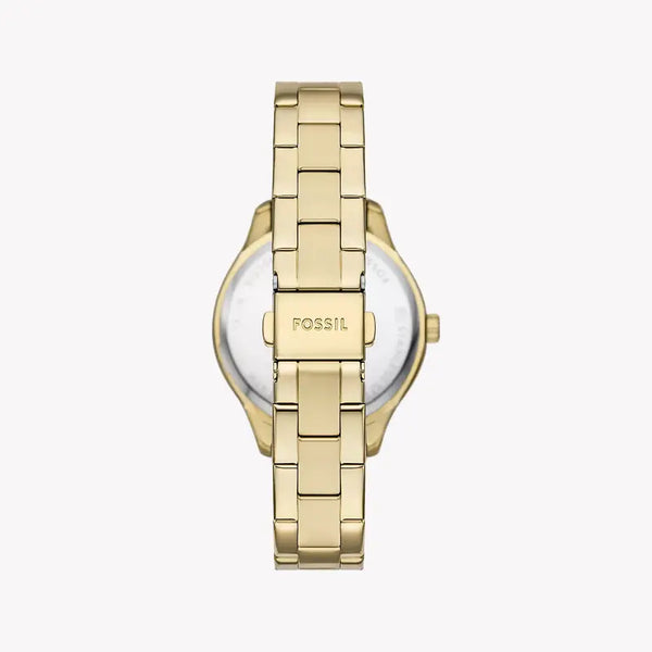 Fossil Women's Gold Stainless Steel Watch, Silver Dial | Bq3961 by i-watch