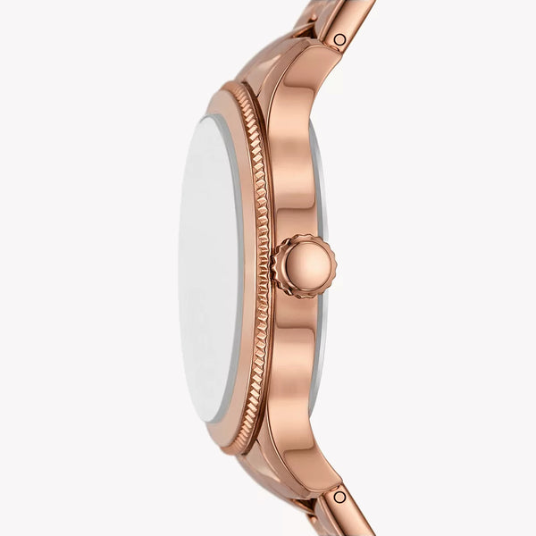 Brynn Multifunction Rose Gold-Tone Stainless Steel Watch
