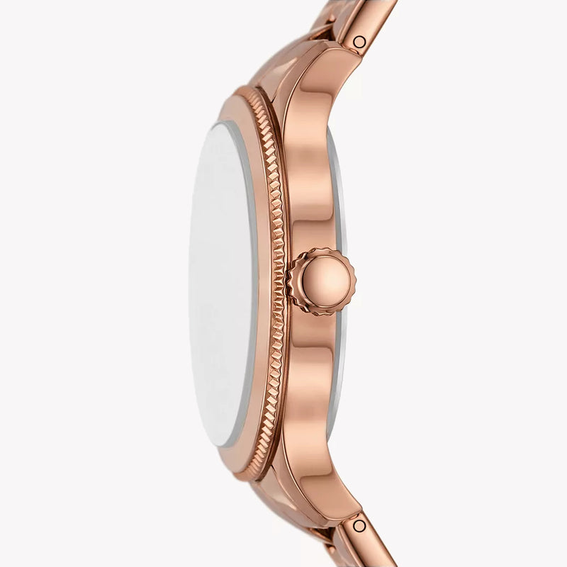 Brynn Multifunction Rose Gold-Tone Stainless Steel Watch