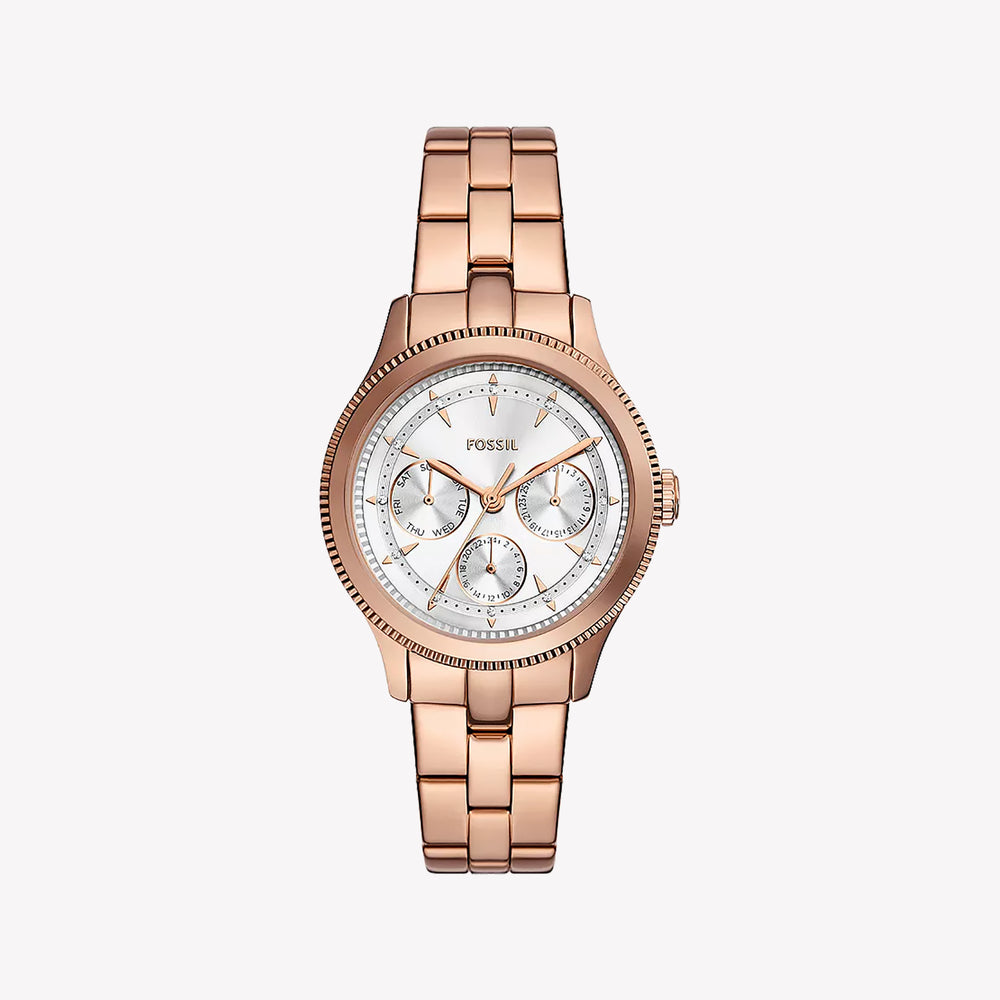 Brynn Multifunction Rose Gold-Tone Stainless Steel Watch