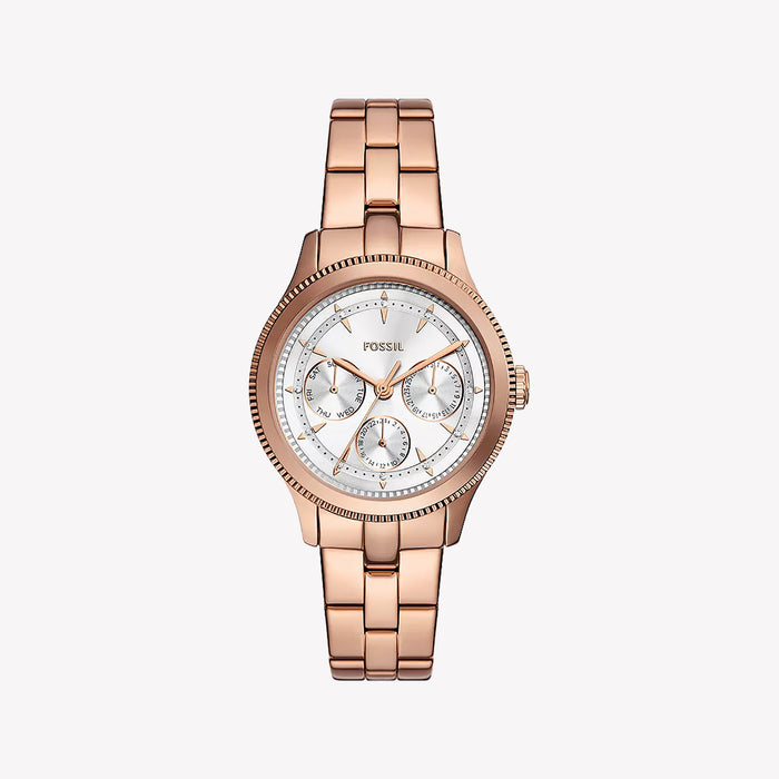 Brynn Multifunction Rose Gold-Tone Stainless Steel Watch