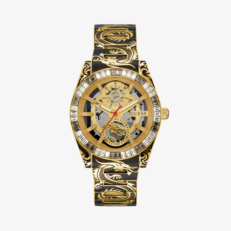 Guess Men's Multicolor Watch, Gold Dial | Gw0649g1 by i-watch