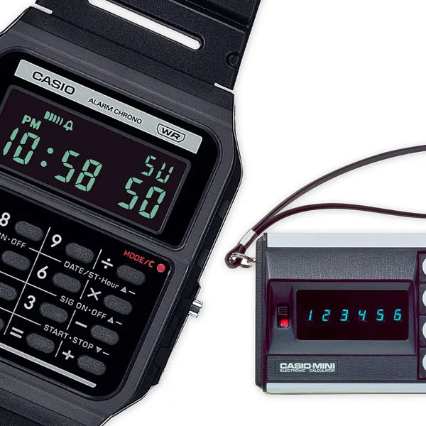 Casio Unisex Black Rubber Watch, Digital Dial | Ca-53wb-1bef