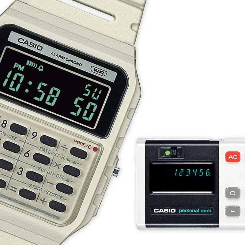 Casio Unisex White Rubber Watch, Digital Display | Ca-53wb-8bef