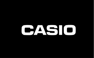 CASIO logo on black background