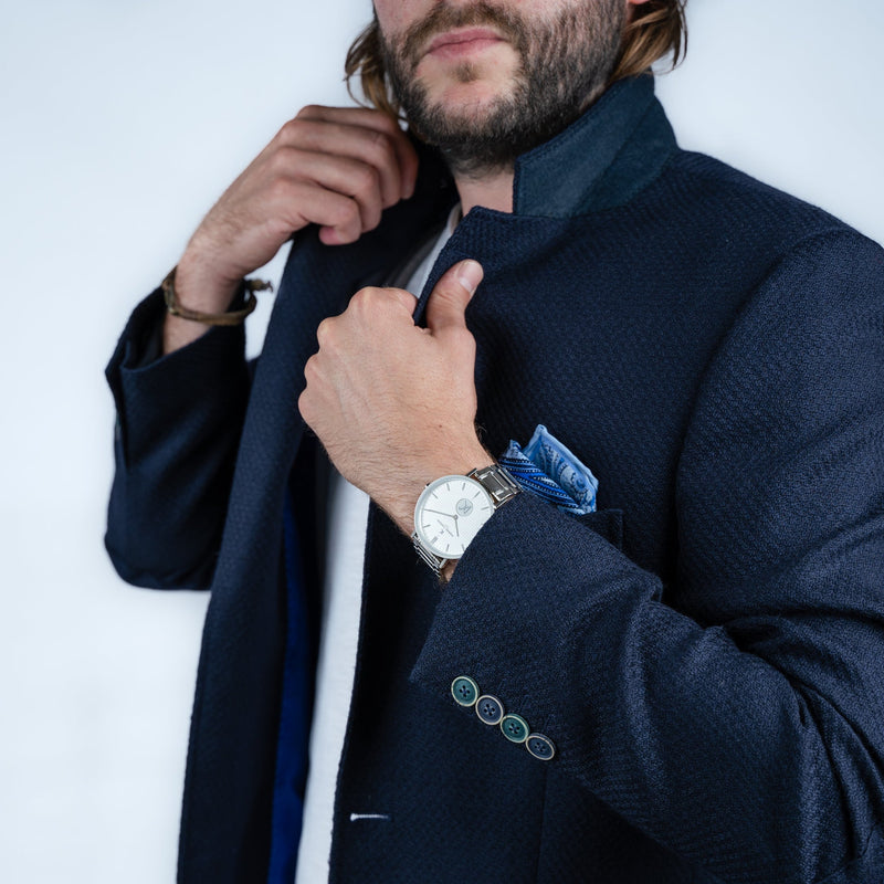 Pierre Cardin Men's Silver Metal Watch, White Dial | Cbv.1103 by i-watch