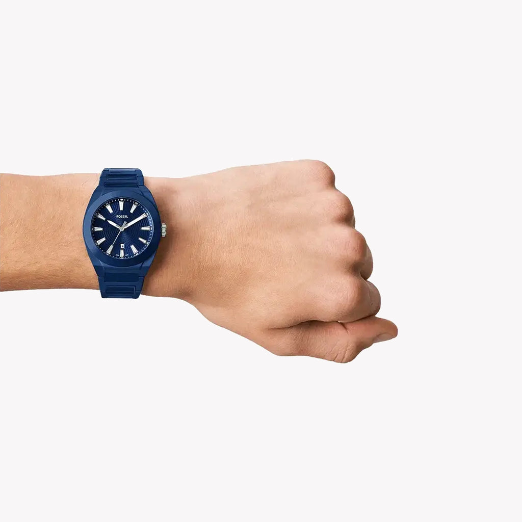 Fossil Men's Dark Blue Ceramic Watch | Ce5029