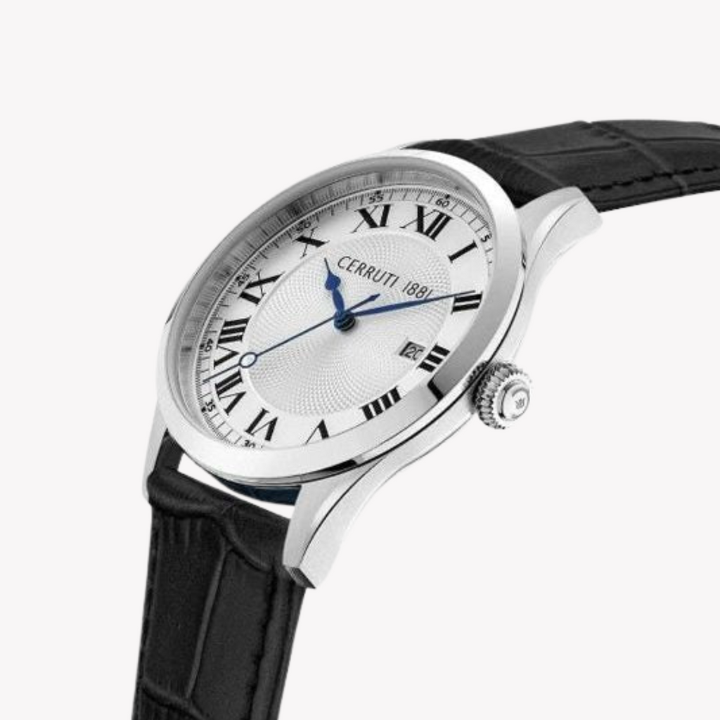 Cerruti 1881 Men's Stainless Steel/Leather Watch | Ciwgb2114102
