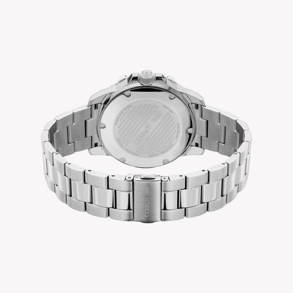 Cerruti 1881 Men's Silver Stainless Steel, Dark Blue | Ciwgh2116702 by i-watch
