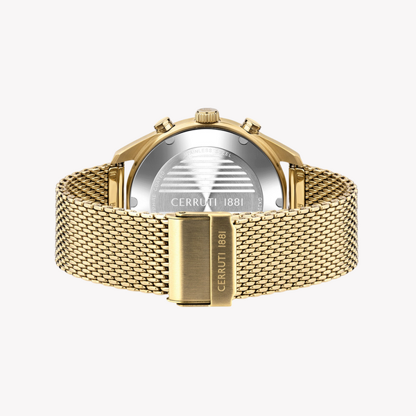 Cerruti Men's Stainless Steel Gold/Black Watch | Ciwgk2007601 by i-watch