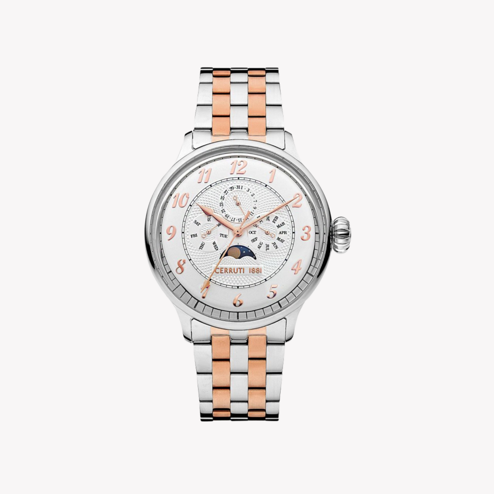 Cerruti 1881 Men's Stainless Steel Silver/Rose Gold Watch | Ciwgk2205702 by i-watch