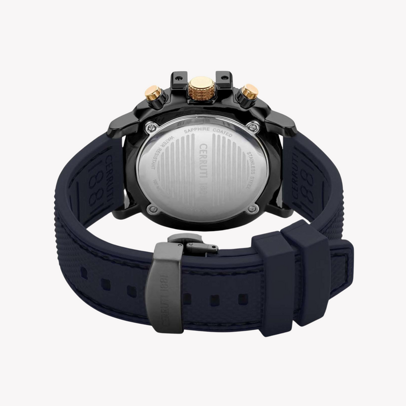 Cerruti 1881 Men's Dark Blue Rubber Watch | Ciwgo2206801 by i-watch