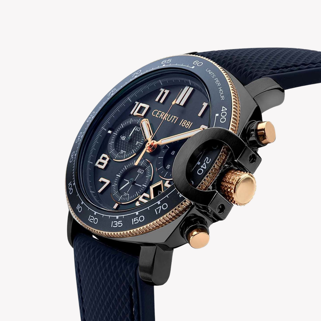 Cerruti 1881 Men's Dark Blue Rubber Watch | Ciwgo2206801
