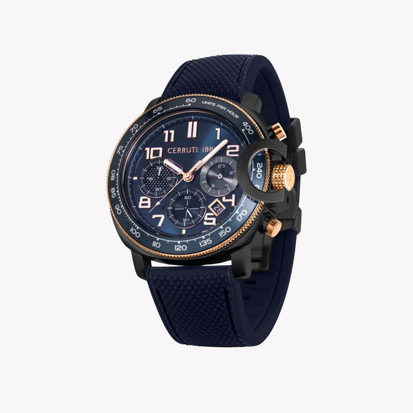 Cerruti 1881 Men's Dark Blue Rubber Watch | Ciwgo2206801 by i-watch