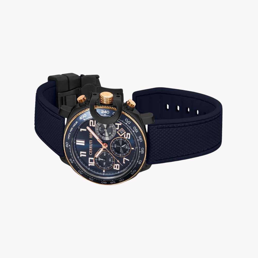 Cerruti 1881 Men's Dark Blue Rubber Watch | Ciwgo2206801 by i-watch