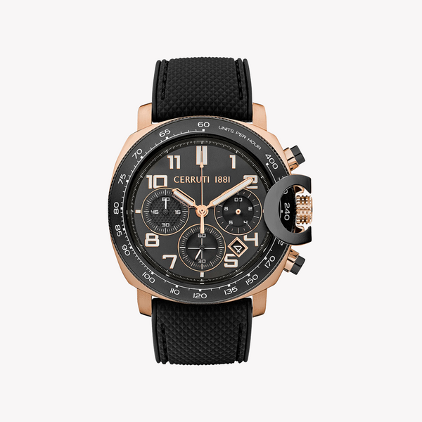 Cerruti 1881 Men's Rose Gold & Black Watch | Ciwgo2206802 by i-watch
