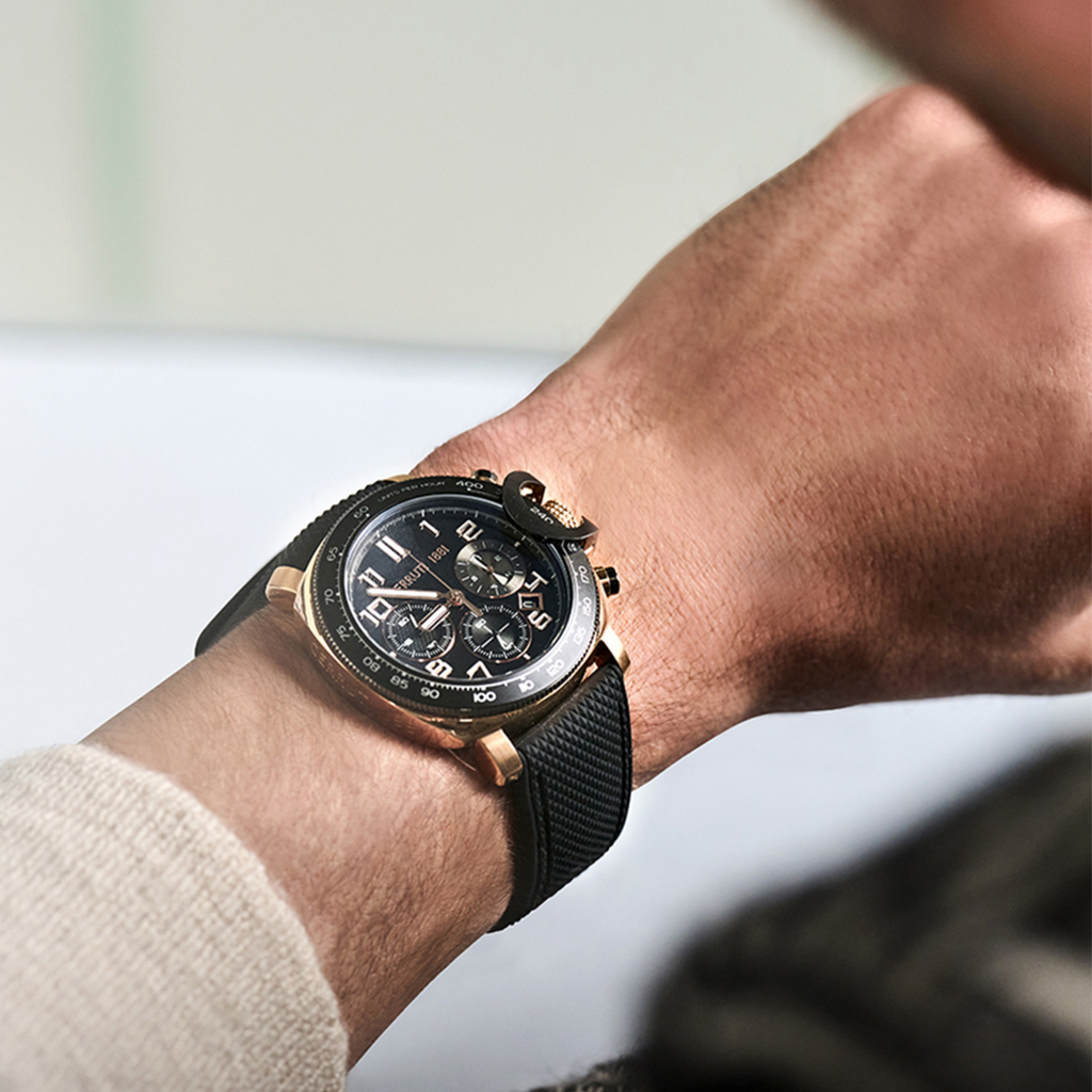 Cerruti 1881 Men's Rose Gold & Black Watch | Ciwgo2206802