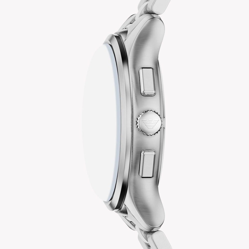 Emporio Armani Men's Silver Watch, Green Dial | AR11746
