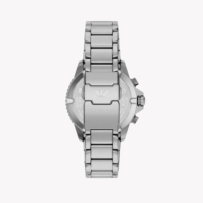 Emporio Armani Men's Silver Watch, Green Dial | AR11741