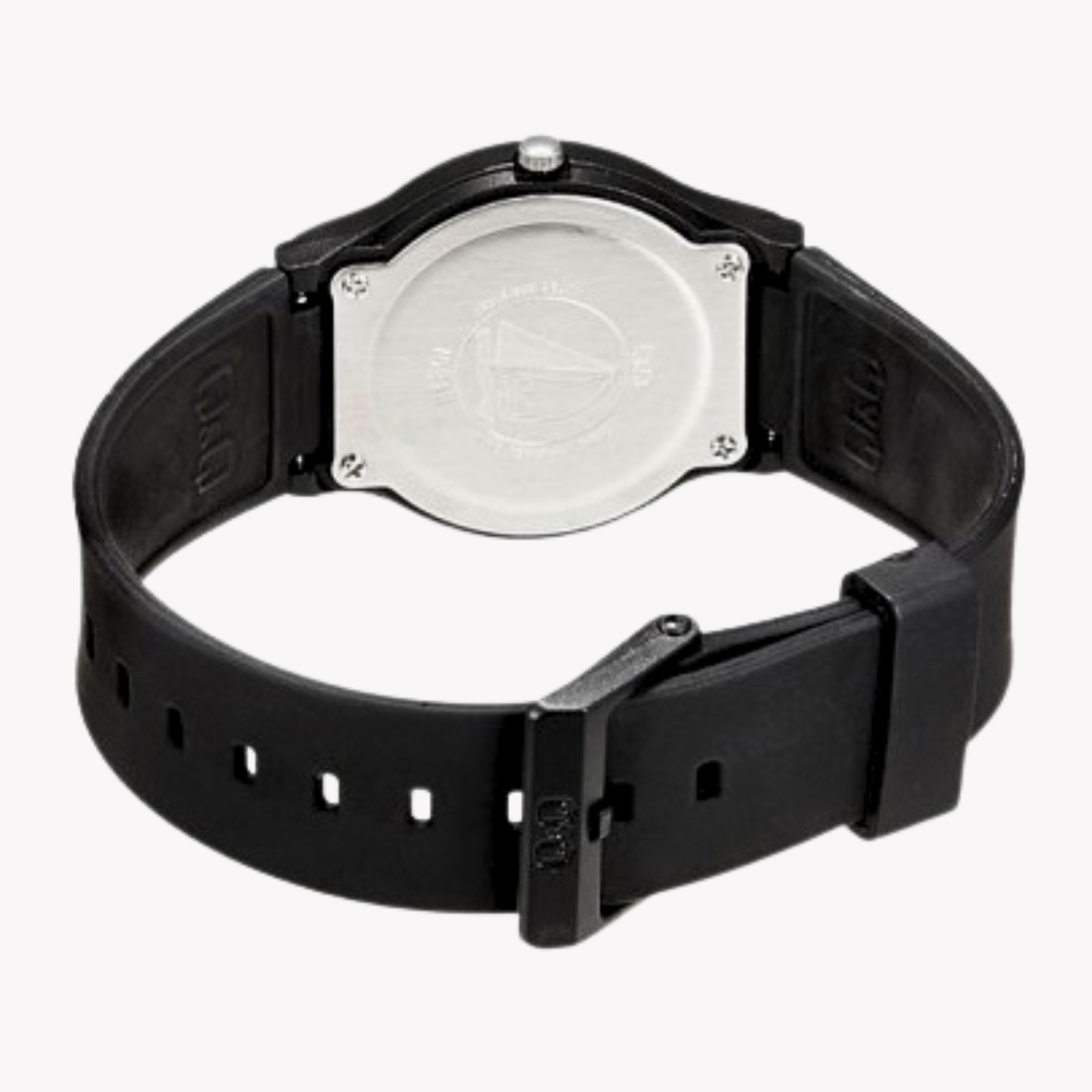 Q&Q Men's Black Men's Watch, White Dial| VP46J005Y