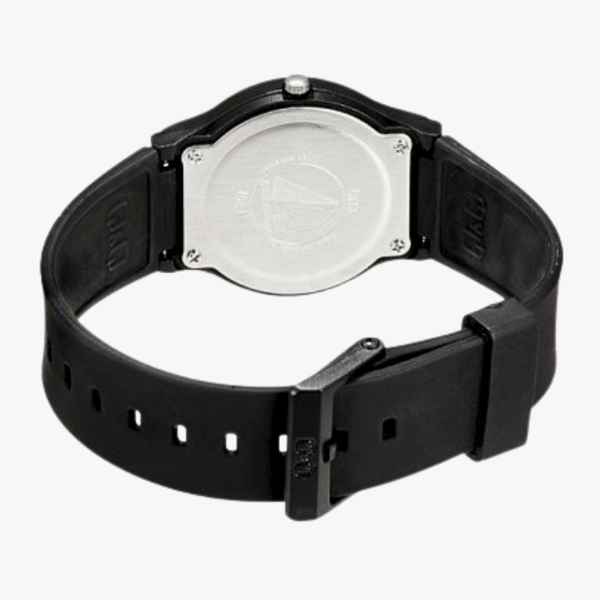 Q&Q Men's Black Men's Watch, White Dial| VP46J005Y