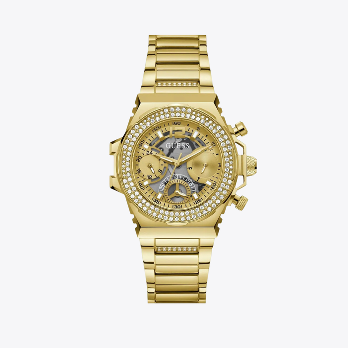 GUESS Women's Gold Watch, Gold Multi-function Dial | GW0552L2