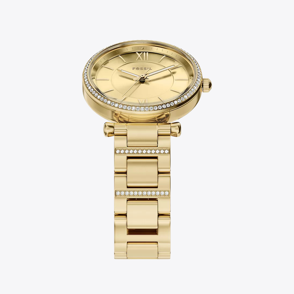 Carlie Three-Hand Gold-Tone Stainless Steel Watch