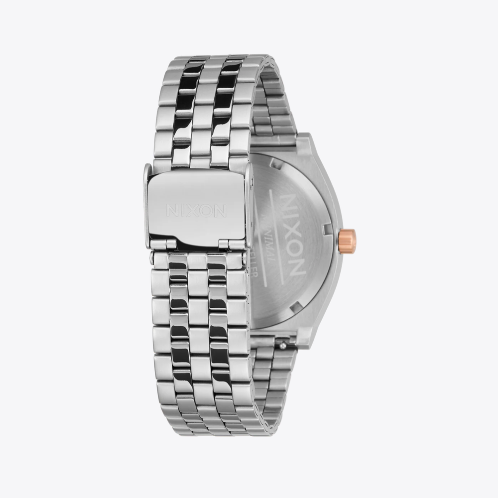 Nixon Unisex Silver & Rose Gold Unisex Watch, Black Dial | A045-5383