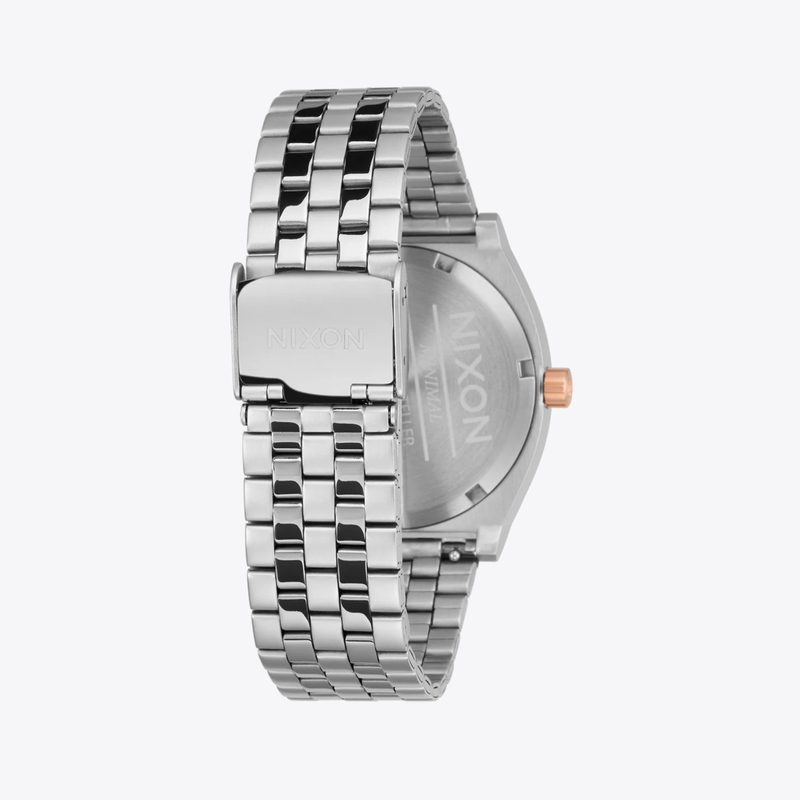 Nixon Unisex Silver & Rose Gold Unisex Watch, Black Dial | A045-5383