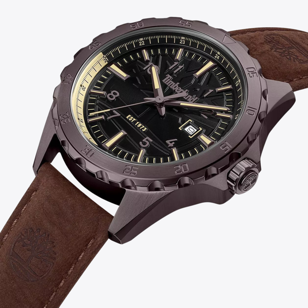 Timberland Men's Gunmetal Watch, Grey Dial | TDWGB0055802