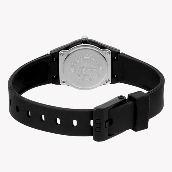 Q&Q Women's Black Women's Watch, White Dial | VP47J005Y