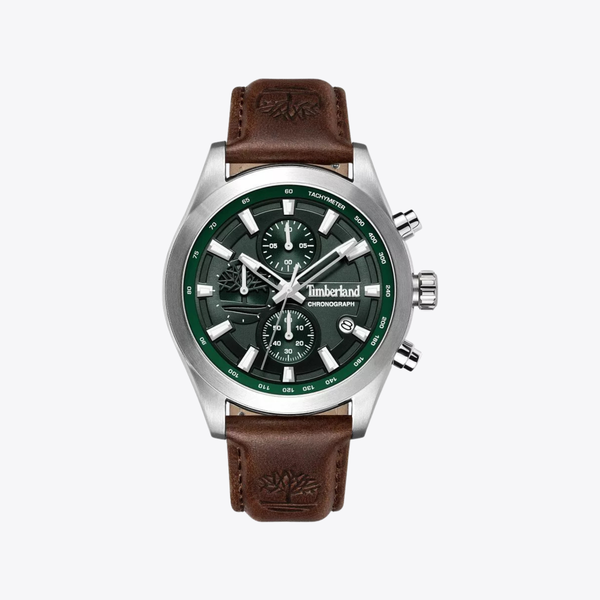 Timberland Men's Brown Watch, Green Dial | TDWGF0095101
