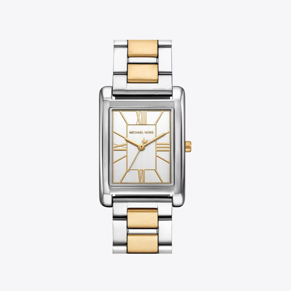 Michael Kors Women's Silver & Gold Women's Watch, Silver Dial | MK4967