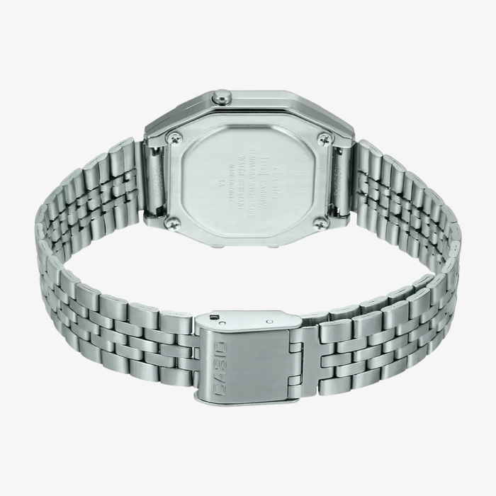 Casio Unisex Silver Unisex Watch, Black Digital Dial | LA-680WA-1DF