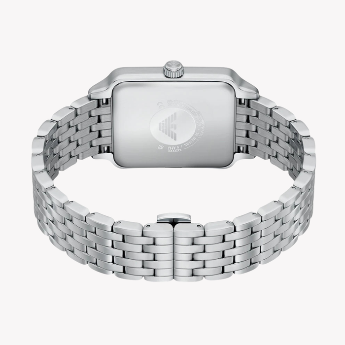 Emporio Armani Men's Silver Watch, Blue Dial | AR11754