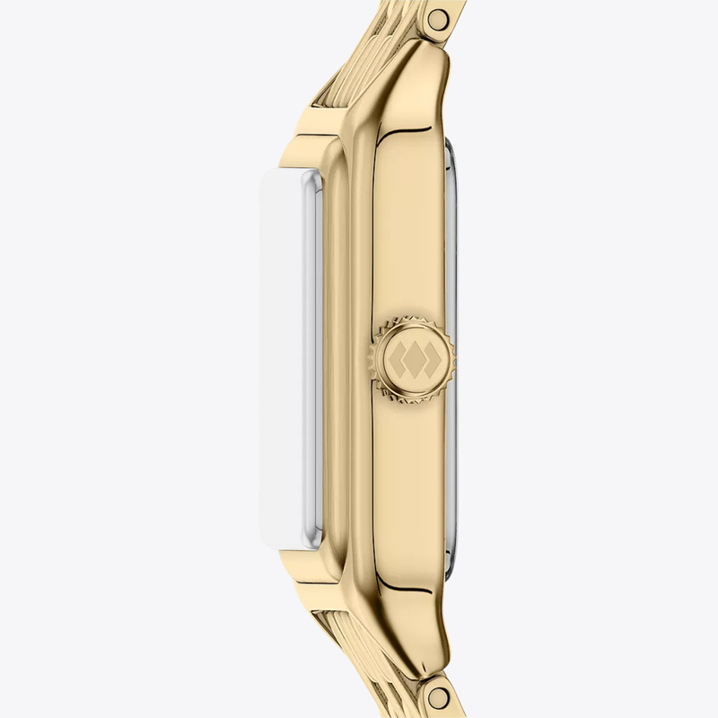 Raquel Mini Three-Hand Gold-Tone Stainless Steel Watch
