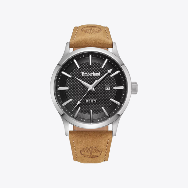 Timberland Men's Brown Watch, Black Dial | TDWGB0041003