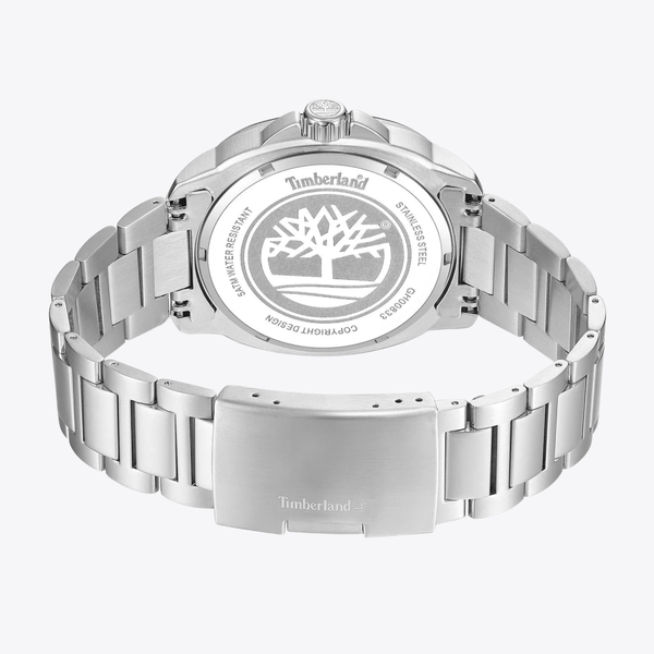 Timberland Men's Silver Watch, Blue Dial | TDWGH0083303
