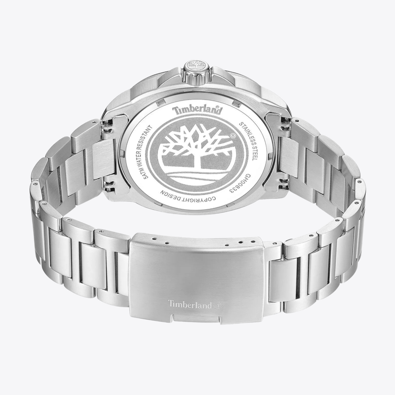 Timberland Men's Silver Watch, Blue Dial | TDWGH0083303