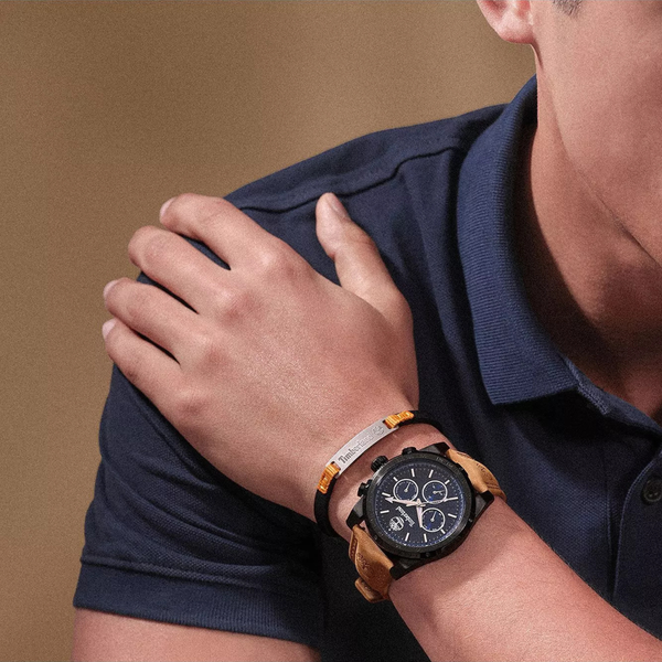 Timberland Men's Black Watch, Blue Dial | TDWGF2230406