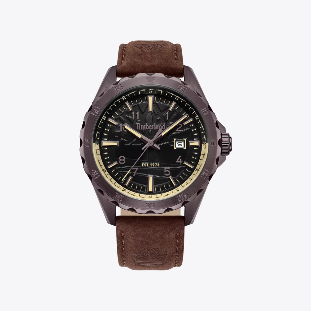 Timberland Men's Gunmetal Watch, Grey Dial | TDWGB0055802