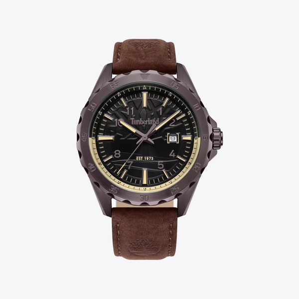 Timberland Men's Gunmetal Watch, Grey Dial | TDWGB0055802