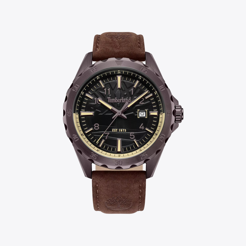 Timberland Men's Gunmetal Watch, Grey Dial | TDWGB0055802