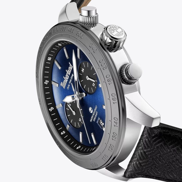 Timberland Men's Silver Watch, Blue Dial | TDWGF0075101
