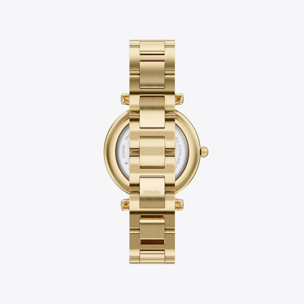 Carlie Three-Hand Gold-Tone Stainless Steel Watch